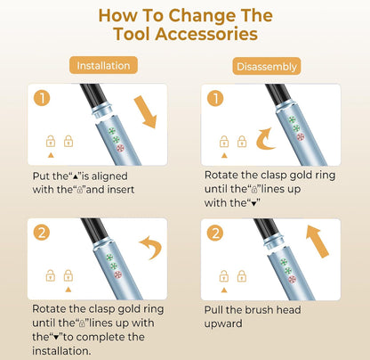 OKWRAP Airstyler, Hair Styler Set 7 in 1 With 110000 U/Min 320 Millions lonic