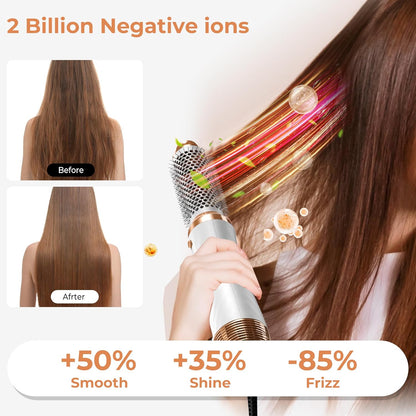 Okwrap Hair Styler Set 6 In 1 Warmluftbürste Thermal Brush Airflow Lockenstab