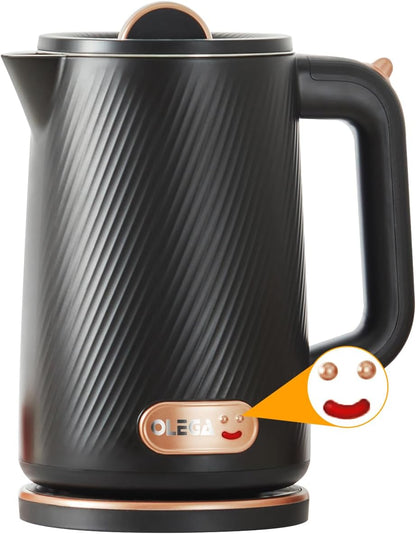 OLEGA Wasserkocher - 1800W 1.8L Schnellaufheizender Automatischer Abschaltung