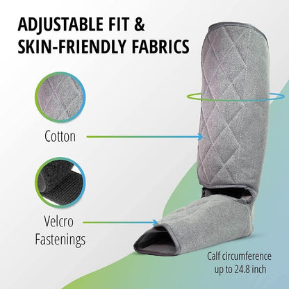 Oliver James Beinmassagegerät für Durchblutung und Entspannung mit Wärme - Fuß- und Wadenmassage Luftkompression mit Handregler