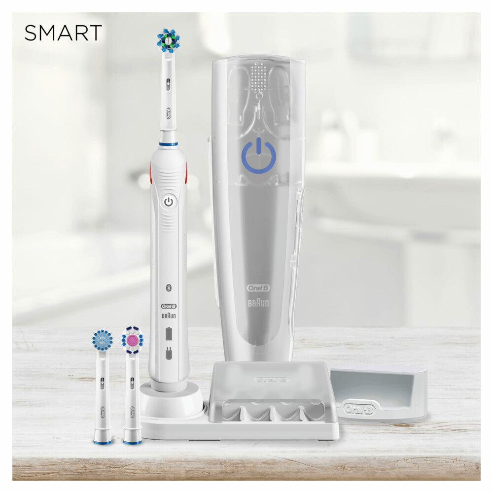 Brosse à dents électrique Oral-B Smart 5 5000N, avec minuterie et contrôle, blanche
