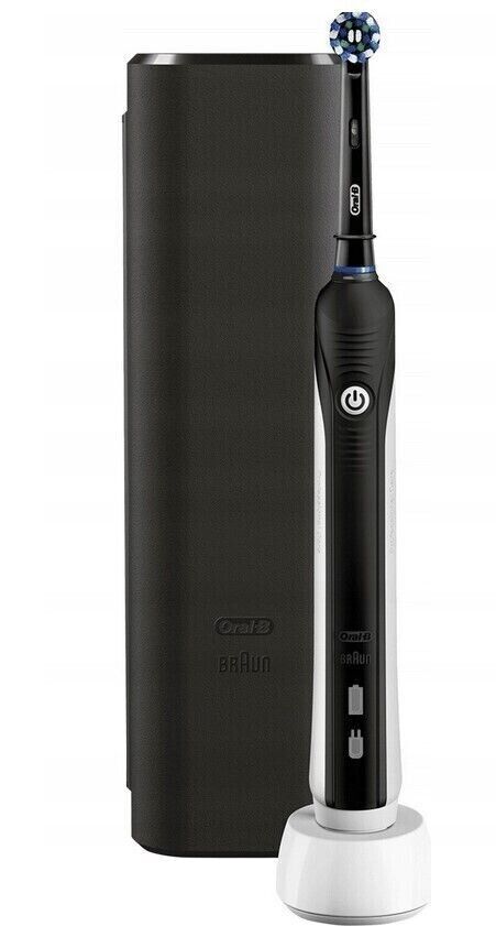 Brosse à dents électrique Oral-B PRO Clean, avec minuteur et capteur de pression, étui de voyage, noir