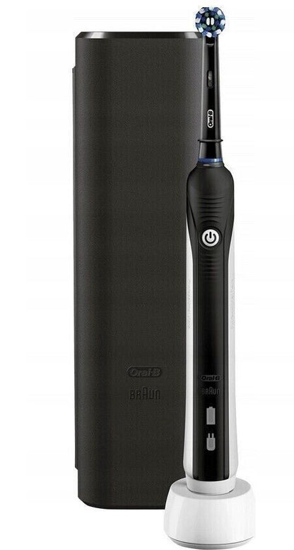 Brosse à dents électrique Oral-B PRO Clean, avec minuteur et capteur de pression, étui de voyage, noir