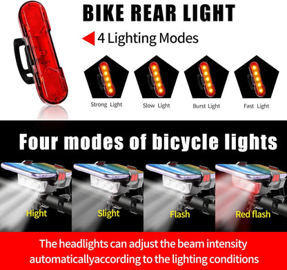 OSHINEW 4-in-1-Handyhalterung Fahrrad mit Taschenlampe/Hupe/Powerbank, réglable Lenker-Handyhalter pour 4-6,3-Zoll-smartphones