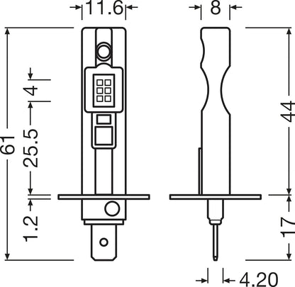 OSRAM LEDriving HL EASY H1 LED Fern- und Abblendlicht, Kaltweiß 6500 K