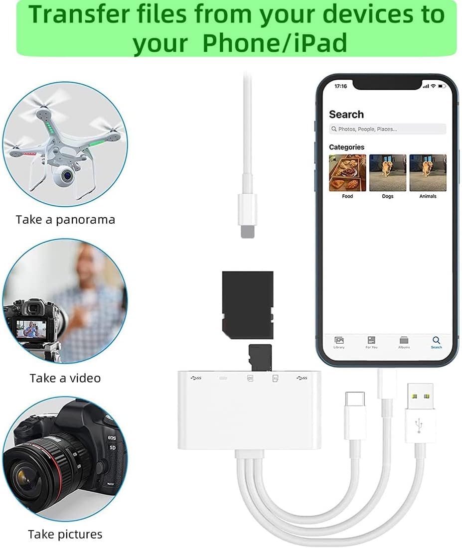 OTG USB Kamera Multimemory Adapter für SD TF Kartenleser Kit für 13 Konverter