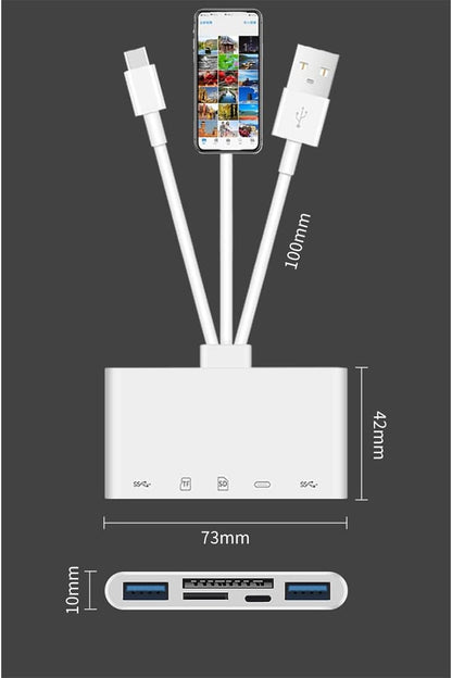 OTG USB Kamera Multimemory Adapter für SD TF Kartenleser Kit für 13 Konverter