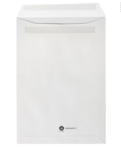 Pochettes de recyclage OTTO Office Nature, C4 100 g/m² avec fenêtre, autocollantes - 250 pièces 