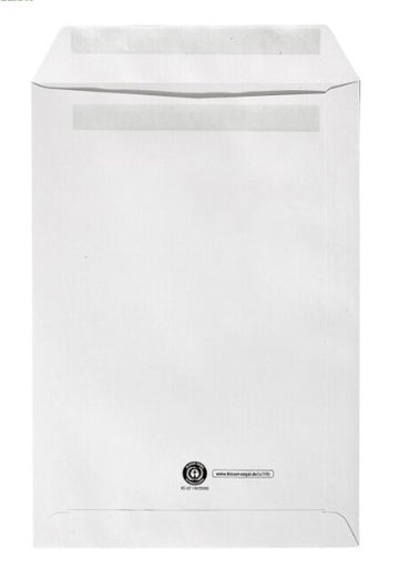 OTTO Office Recycling-Briefumschläge, Versandtschen,  C5 100 g/m² ohne Fenster, selbstklebend - 500 Stück
