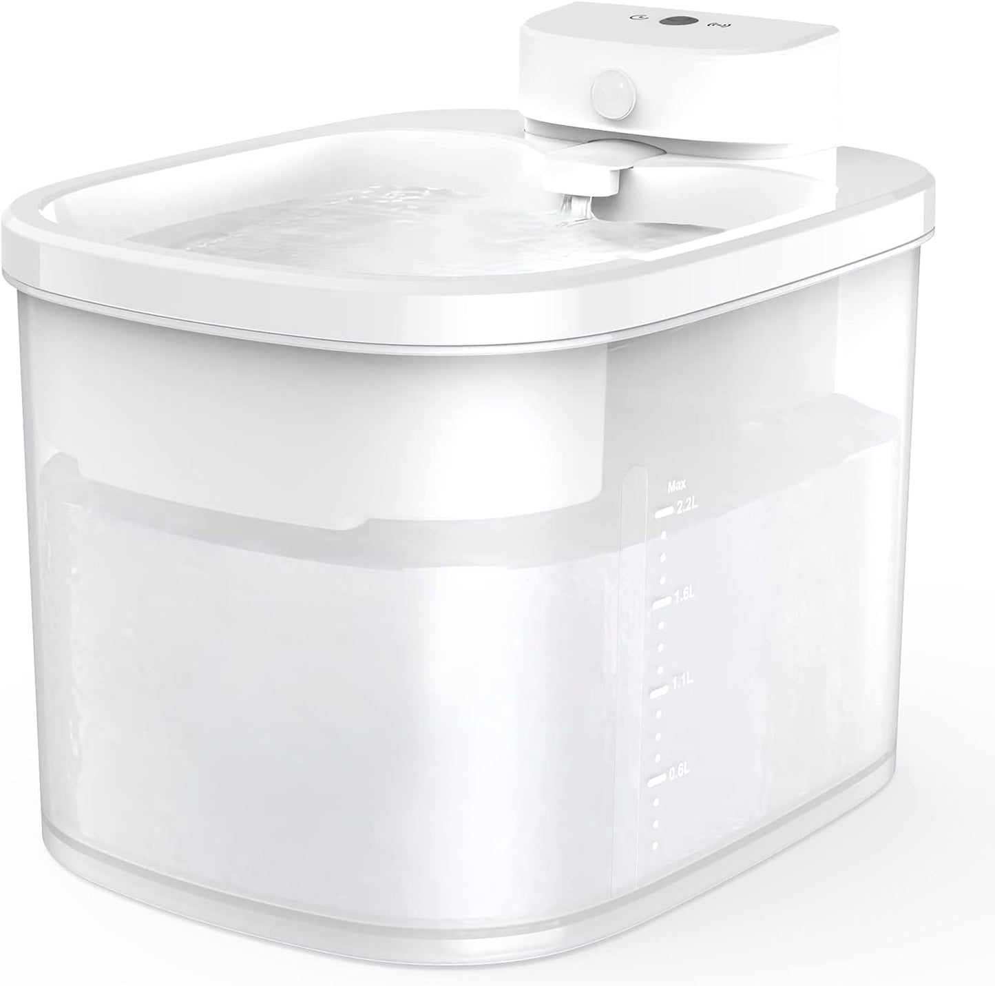 OUKNAK Katzenwasserbrunnen, kabellos, 2,2 LP Haustierwasserbrunnen