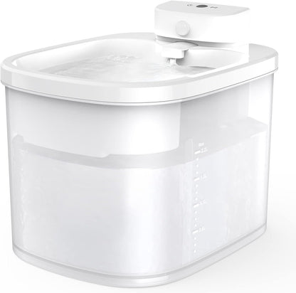 OUKNAK Katzenwasserbrunnen, kabellos, 2,2 LP Haustierwasserbrunnen