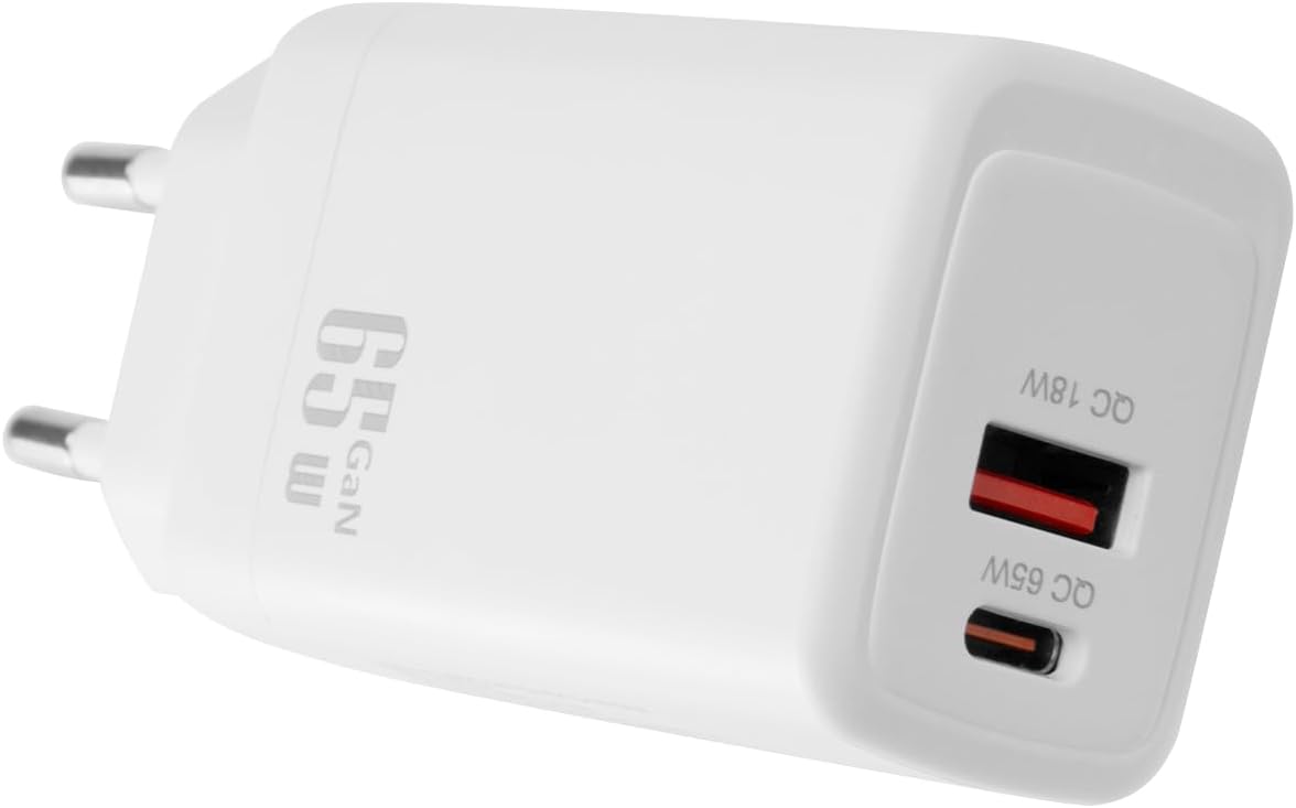 OUYILE USB-C Ladegerät 65W USB C Netzteil 2-Port Schnellladegerät PD Charger 45W,für MacBook Pro/Air,iPad Pro/Air, iPhone, Galaxyusw.