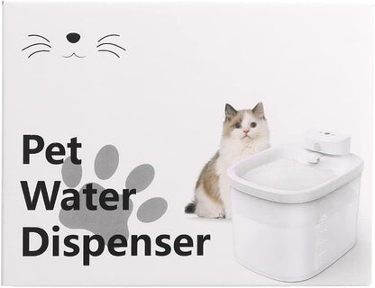 OUKNAK Katzenwasserbrunnen, kabellos, 2,2 LP Haustierwasserbrunnen