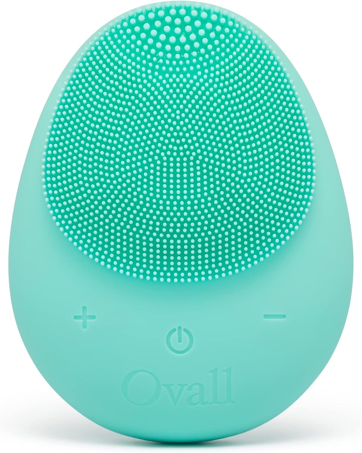 Ovall 2 antibakterielle Silikon-Gesichtsreinigungsbürste, modernste Sonic-Technologie, für alle Hauttypen (Türkis)