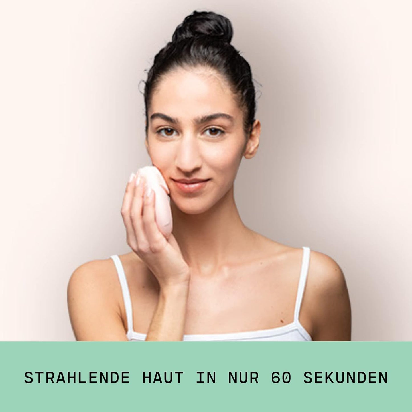 Ovall 2 antibakterielle Silikon-Gesichtsreinigungsbürste, modernste Sonic-Technologie, für alle Hauttypen (Türkis)
