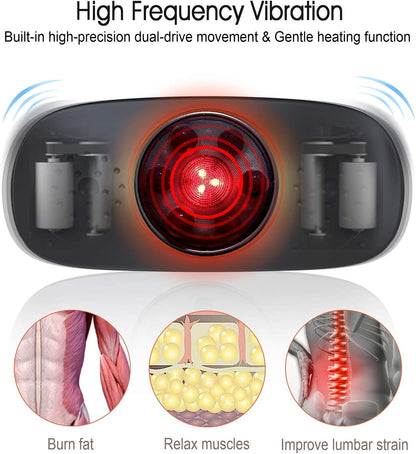 OWAYS Bauchweggürtel, Massagegürtel Abnehmgerät, Vibrationsmassage, 4 Massagemodi