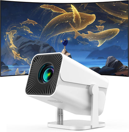 Pyier Beamer, Mini-Projektor Heimkino,Bluetooth,1080p,Android-Betriebssystem/App