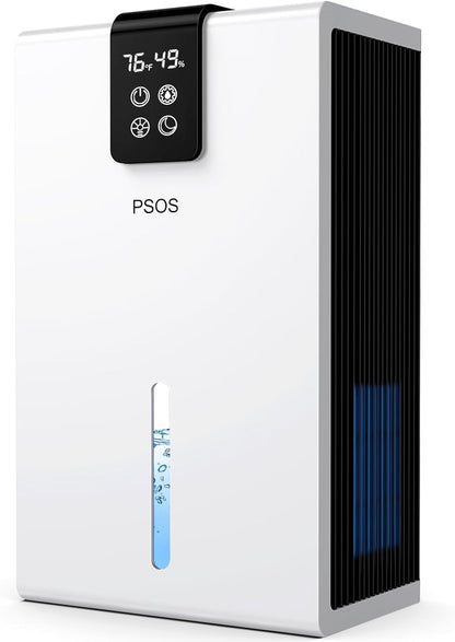 PSOS Luftentfeuchter elektrisch, 2700ML ultra leiser raumenfeuchter mit LED display
