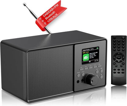 Pazeau DAB+/FM Digitalradio mit Bluetooth 5.0,DAB Plus Nostalgie Radio