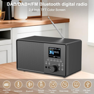 Pazeau DAB+/FM Digitalradio mit Bluetooth 5.0,DAB Plus Nostalgie Radio