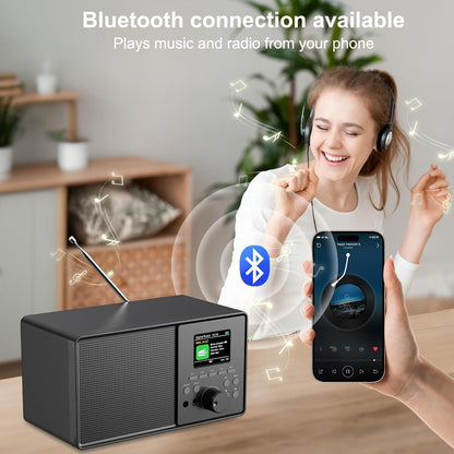 Pazeau DAB+/FM Digitalradio mit Bluetooth 5.0,DAB Plus Nostalgie Radio