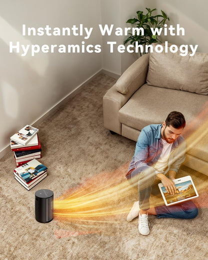 PALINTH Keramik  Heizlüfter mit Thermostat, Energiesparend, 1500W,3 Modi,8H Timer