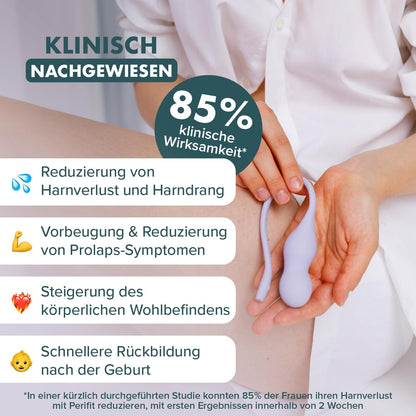 PERIFIT Care+, Beckenbodentrainer für Frauen, Inkontinenz, Rückbildung Training im Stehen
