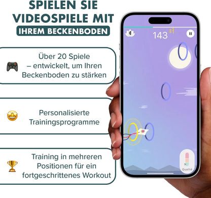 PERIFIT Care+, Beckenbodentrainer für Frauen, Inkontinenz, Rückbildung Training im Stehen