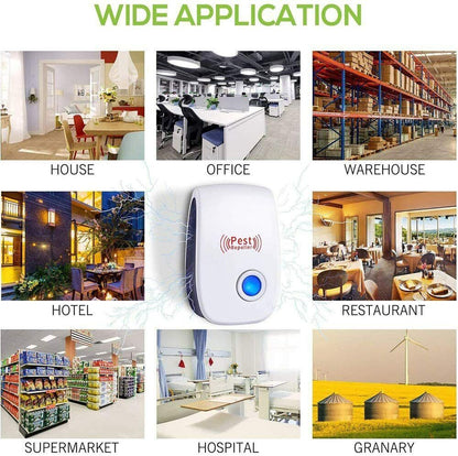 4X AERB Ultraschall Schädlingsbekämpfer Pest Repeller für Hause Mäuse Kakerlake