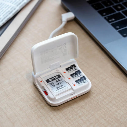 PGYTECH CreateMate High-Speed Mini-Kartenlesergehäuse (Klassisches Schwarz) | USB 3.1
