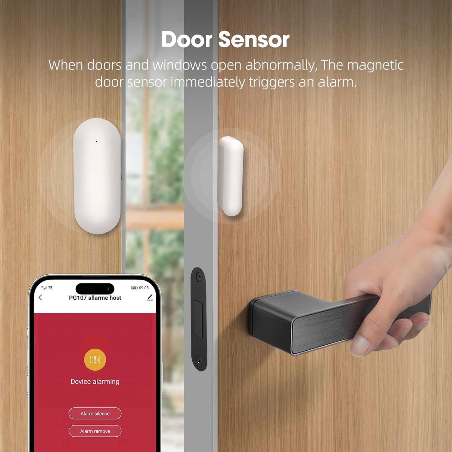 PGST Alarmanlage Set WiFi + GSM 4G, Smart Home kabellose, WLAN mit Sirene,