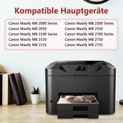 4er-Pack 1500XL Drucker Patronen Kompatibel mit Canon PGI 1500 XL (Schwarz, Magenta, Gelb, Cyan)
