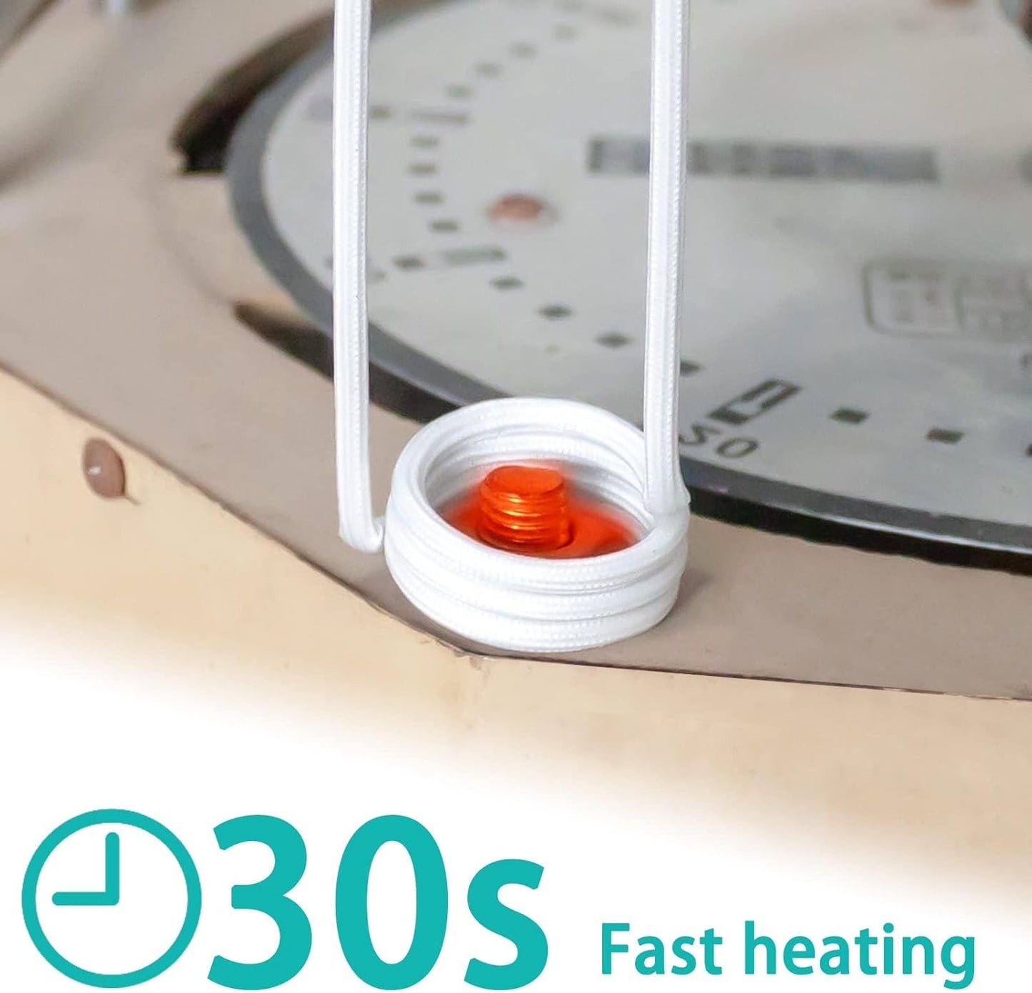 PAKOWIN Magnetisches Induktionsheizgerät-Kit - 1200W 220V Automobilloses Heizwerkzeug mit 10 Spulen