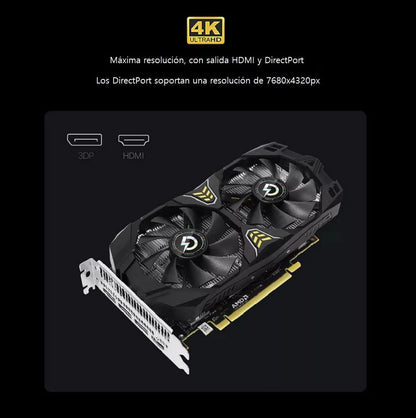 PELADN AMD Radeon RX 580 8 GB Gaming Grafikkarte,3 DP-Ports, 1 HDMI-Port, GDDR5