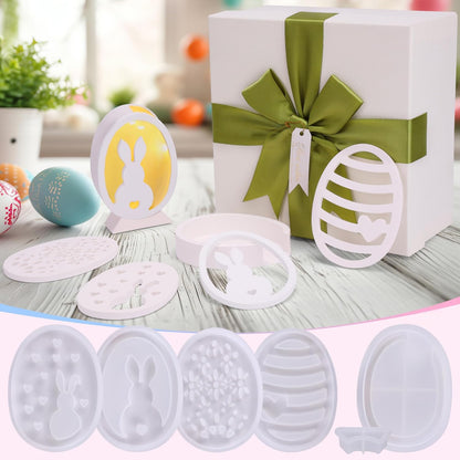 Pllieay Gießpulver Starterset, Silikonformen Gießformen Ostern mit Reliefgießpulver 500g
