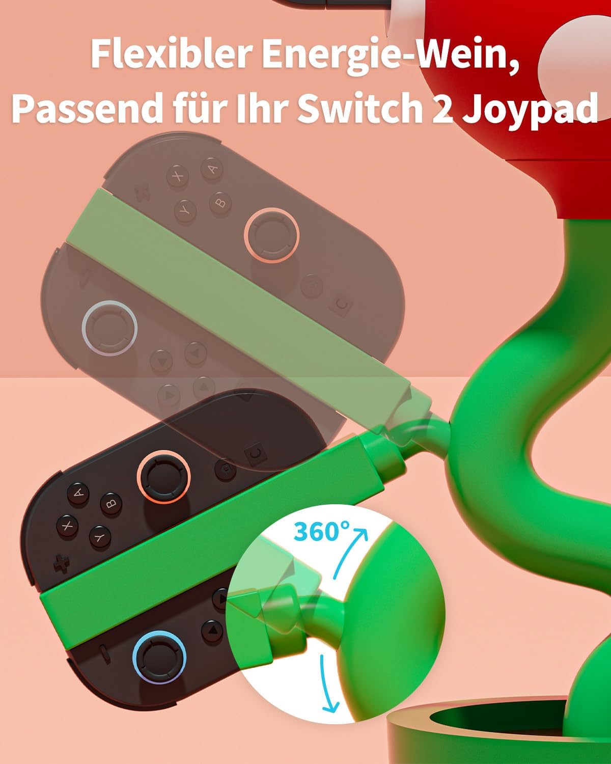 POWKONG Docking Station Kompatibel mit Nintendo Switch2, Switch TV Dock Ladestation