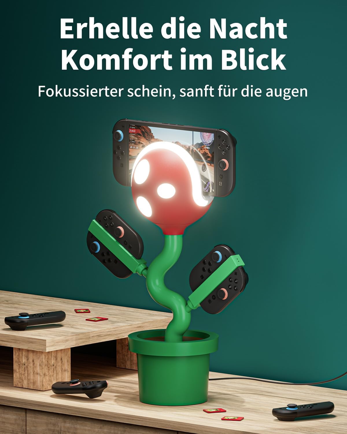 POWKONG Docking Station Kompatibel mit Nintendo Switch2, Switch TV Dock Ladestation