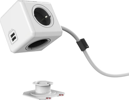 PowerCube Extended 2 x USB Mehrfachsteckdose 1,5m Verlängerungskabel