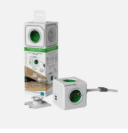 PowerCube Extended 2 x USB Mehrfachsteckdose 1,5m Verlängerungskabel