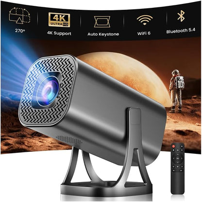Mini Beamer 4k 1080P Unterstützung Bluetooth 5.4 270°