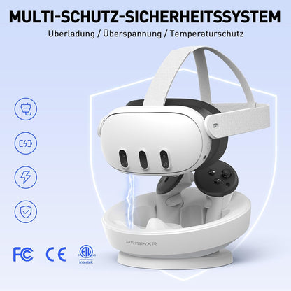 PrismXR Carina D1  Magnetische Ladestation kompatibel mit Meta Quest 3