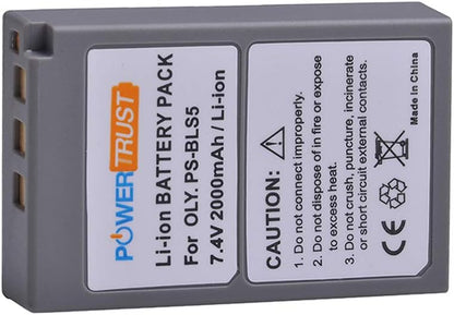 PowerTrust PS-BLS5 BLS-50 BLS-5 Akku Ladegerät Pack für Olympus ....