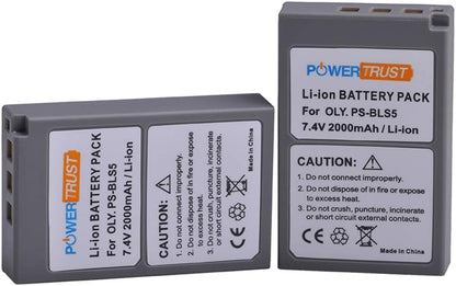 PowerTrust PS-BLS5 BLS-50 BLS-5 Akku Ladegerät Pack für Olympus ....