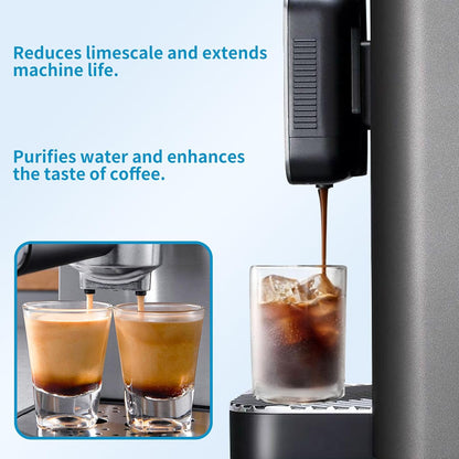 IT'S PURE EXPERT Wasserfilter für De'Longhi DLSC002, Kaffeevollautomat und Kaffeemaschine Filterkartuschen/Ersatzfilter für ECAM, ESAM, ETAM Serie (2er pack)