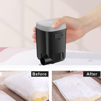Tragbare Luftpumpe für Aufblasbares, 4000 mAh,  USB-aufladbare,LED-Licht