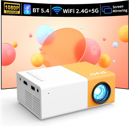 PVO YG300 Pro Mini Beamer, WiFi projektor Tragbarer Drahtlose Orange