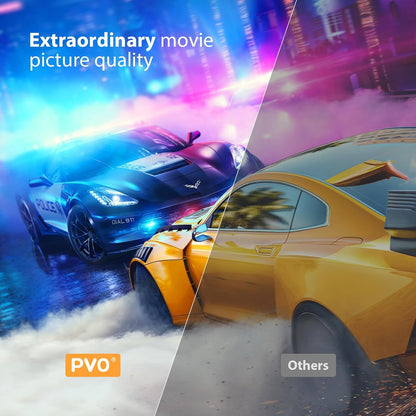 PVO YG300 Pro Mini Beamer, WiFi projektor Tragbarer Drahtlose Orange