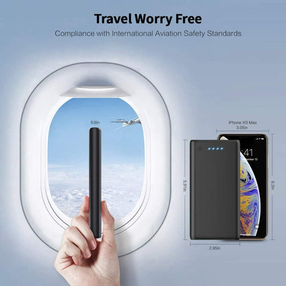 Powerbank, 26800 mAh Tragbares Ladegerät 2 USB-Ausgänge