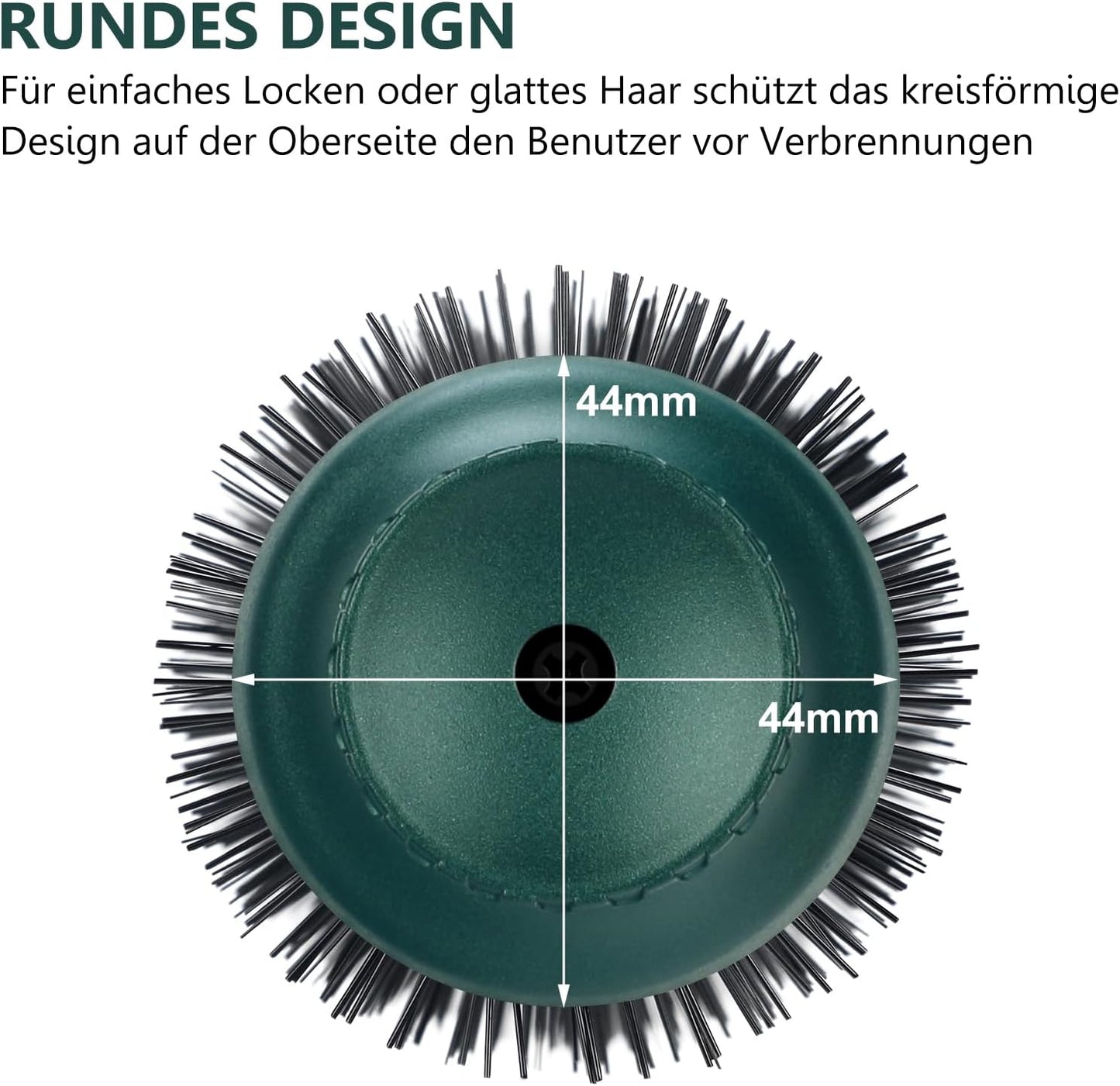 PARWIN PRO BEAUTY One-Step Warmluftbürste Ionen Föhnbürste,4 in 1,1000 Watt (Dunkelgrün)