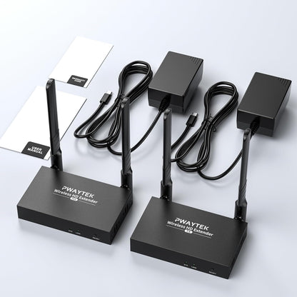 PWAYTEK Wireless HDMI Transmitter, Receiver 1640FT/500M, 2,4/5GHz 1080P 4K